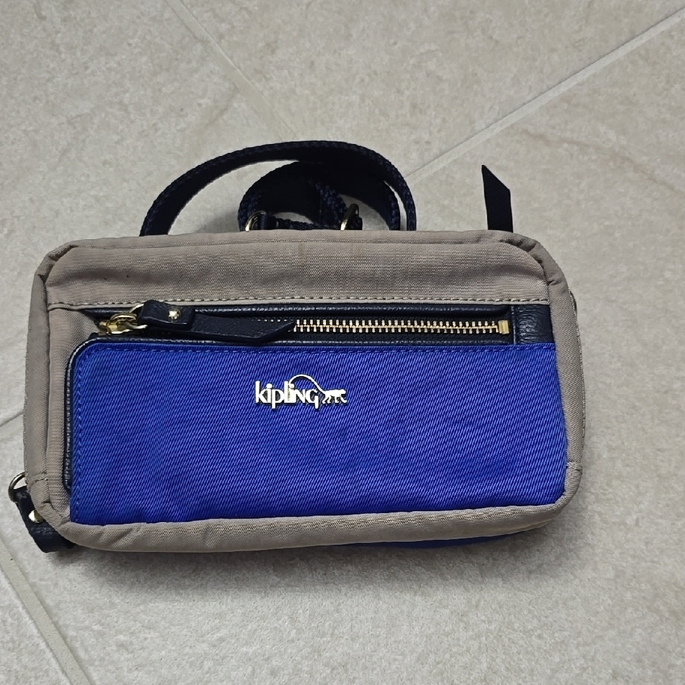 Kipling Blue and Tan Men's Bag